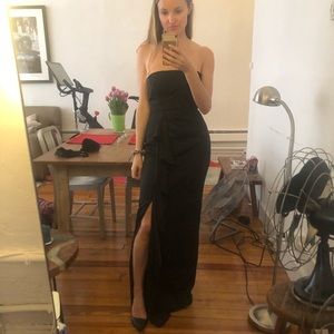 BCBG black gown worn once